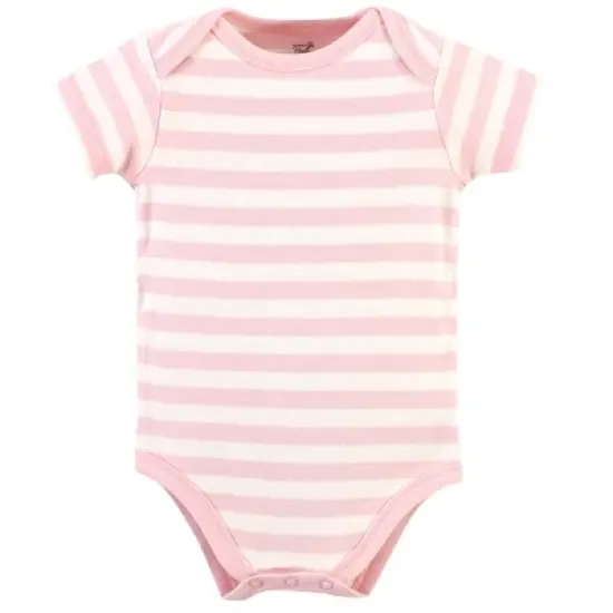 Touched by Nature Baby Girl Organic Cotton Bodysuits 5pk, Rosebud image {2}