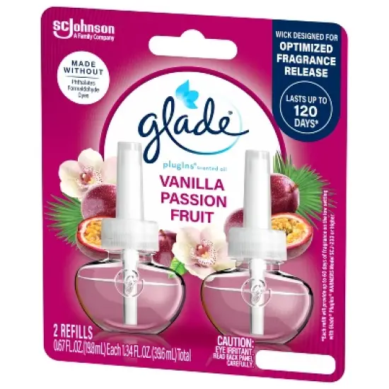 Glade PlugIns Scented Oil Air Freshener Refills - Vanilla Passion Fruit - 1.34oz/2pk image {14}