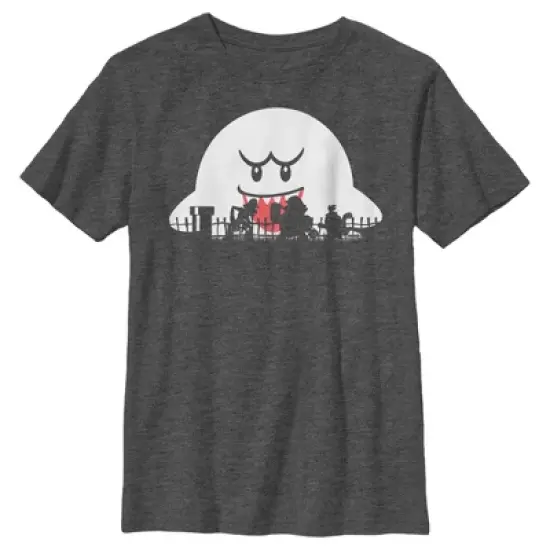 Boy's Nintendo Halloween Boo Silhouettes T-Shirt image {4}