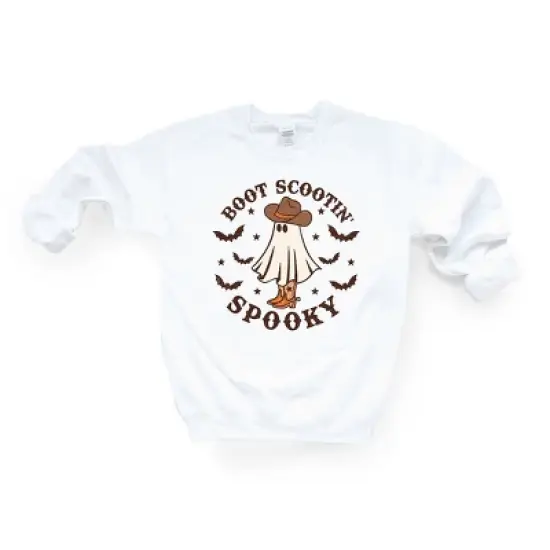 Simply Sage Market Women's Graphic Sweatshirt Boot Scootin' Spooky image {5}