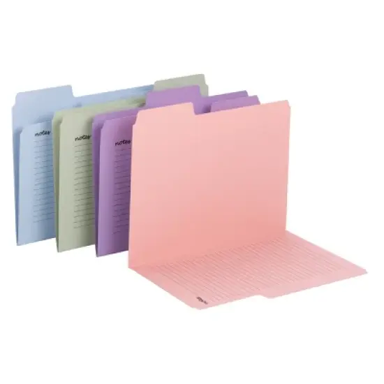 Smead SuperTab Notes File Folder, Oversized 1/3-Cut Tabs, Letter Size, Assorted Colors, 12 per Pack (11651) image {2}