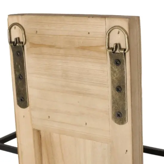 Toston Modern Industrial 8 Bottle Wall Mounted Wine Rack Natural/Black - Christopher Knight Home image {8}