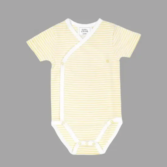 Stellou & Friends Unisex Crossbody Side Snap Onesies - Cotton Bodysuit - 3-pk image {4}