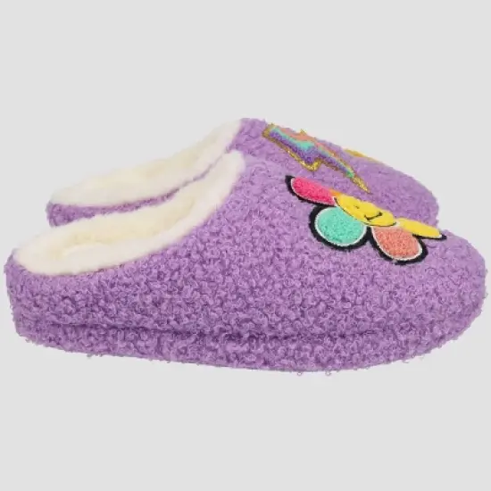 Girls' Joe Boxer Plush Clog Slippers - Purple image {2}
