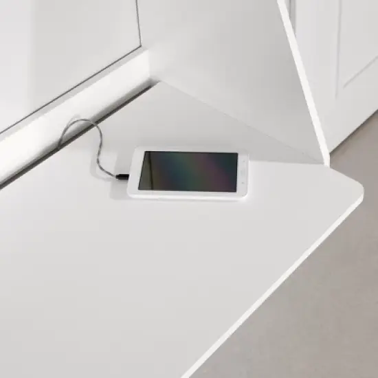 Interface Wall Mount Desk Pure White - South Shore image {3}