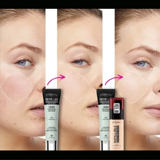 L'Oreal Paris Up to 24hr Lab Primer - Redness Eraser - 1 fl oz image {2}