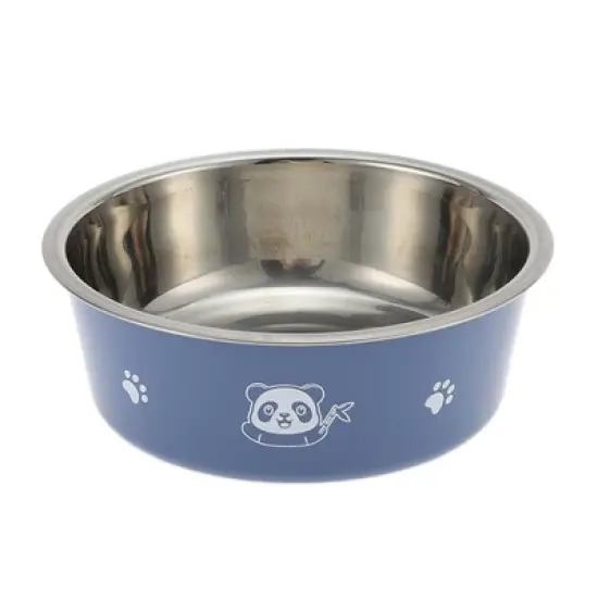 Unique Bargains Non-Skid Panda Pattern Small Dog Bowl 1 Pc image {4}