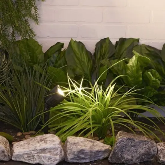 Paradise Low-Voltage 7W Warm White LED Junior Outdoor Spot Light, Black (Pack of 1) image {3}