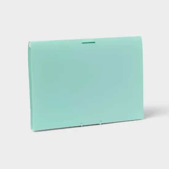 7 Pocket Expanding File Folder Letter Size Teal - up&up&trade; image {3}