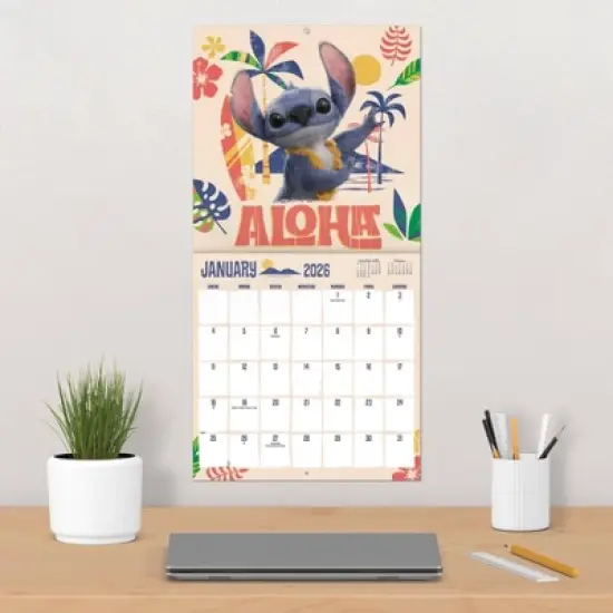 Disney 2026 Lilo and Stitch Live Action 12"x12" Wall Calendar image {4}