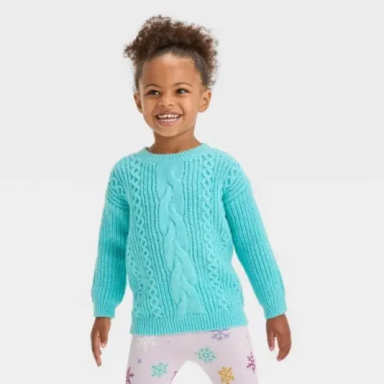 Toddler Girls' Cable Pullover Sweater - Cat & Jack&trade; image {4}