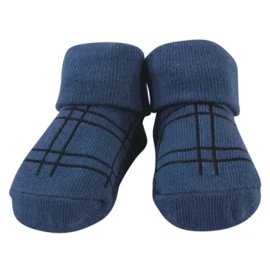 Hudson Baby Infant Boy Cotton Bib and Sock Set 5pk, Black Bear, One Size image {4}