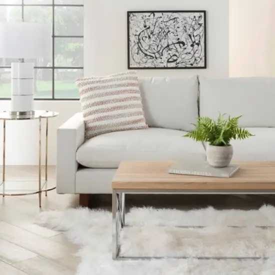 20"x20" Oversize Life Styles Ombre Woven Striped Square Throw Pillow - Mina Victory image {4}