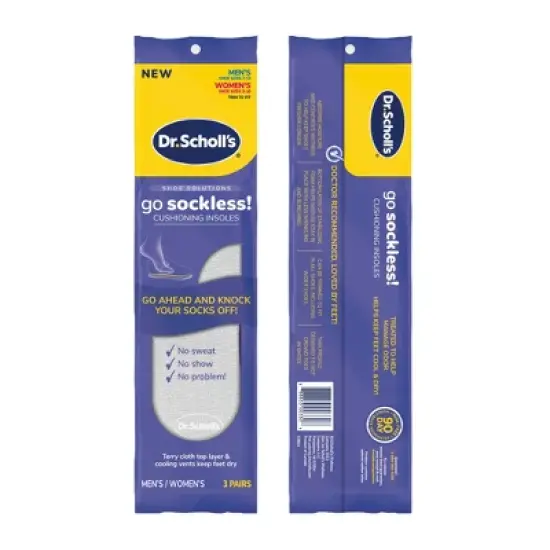 Dr. Scholl's Sockless Comfort Shoe Insoles - 3 Pair image {1}