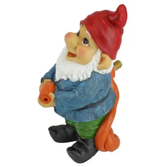Design Toscano Hose It Off Harry, Gnome Spitter Piped Statue image {2}