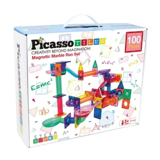 Picasso Tiles Magnetic Marble Run 100pc Building Set image {6}