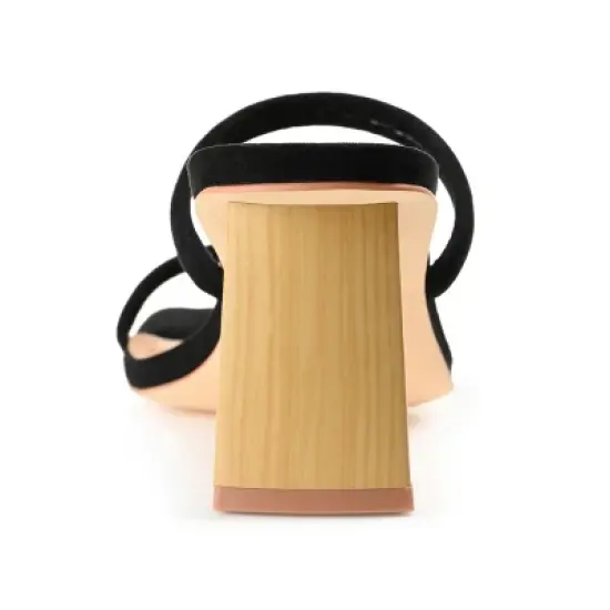 Journee Collection Womens Henrietta Tru Comfort Foam Open Square Toe Block Heel Sandals image {2}