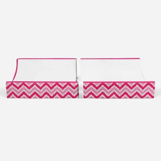 Bacati - MixNMatch Pink White Changing Pad Cover image {5}