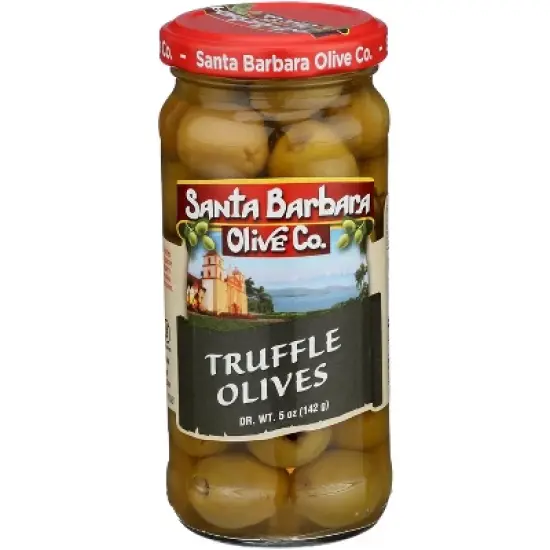Santa Barbara Olive Co. Stuffed Truffle Olives - Case of 6 - 5 oz image {1}