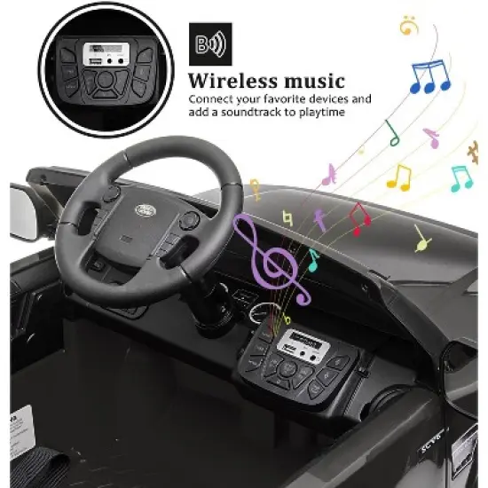 Licensed Land Rover Ride on Car, 12V 4.5MPH Ride on Toys for Toddler 3-8, Kids Electric Car with Parent Remote Control, Music Player, MP3, LED Lights image {4}