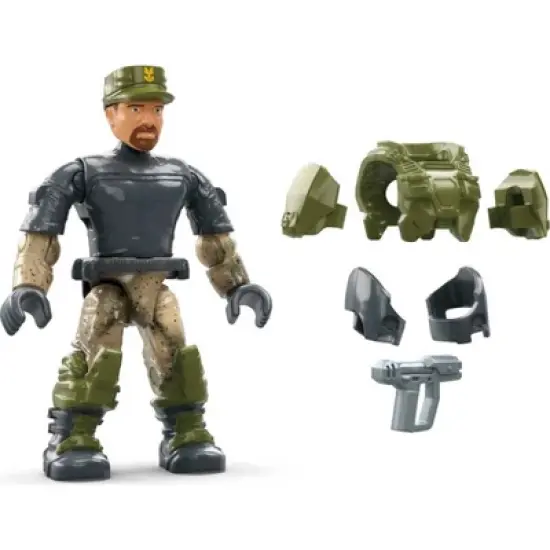MEGA HALO UNSC Hornet Recon Aircraft Building Toy with 2 Micro Action Figures (293 pc) image {2}