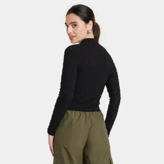 Women's Long Sleeve Slim Fit Mock Turtleneck T-Shirt - A New Day&trade; image {1}