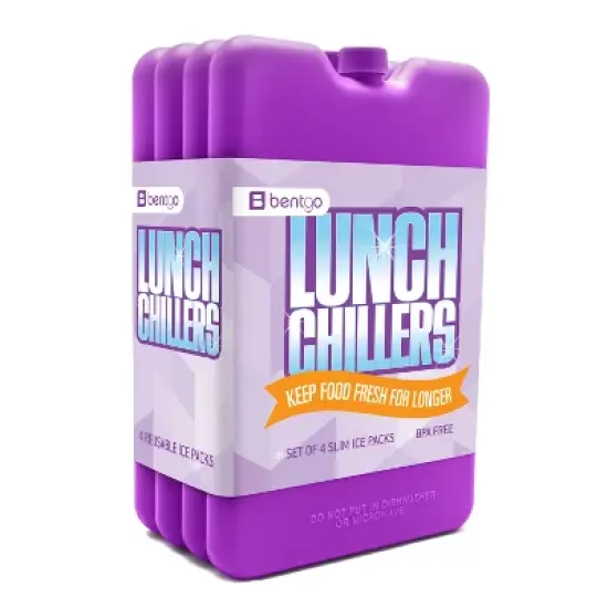 Bentgo Ice Lunch Chillers Ultra-Thin Ice Packs for Lunch Bags, Lunch Boxes & Coolers 4pk image {5}