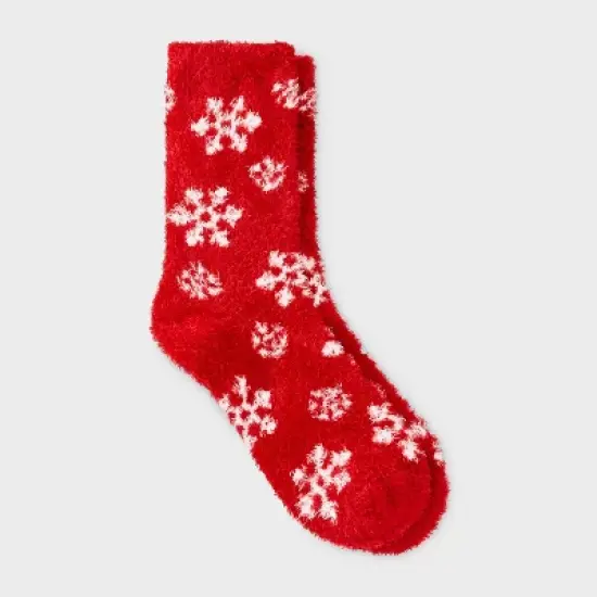 Women's Snowflake Cozy Crew Socks - Auden&trade; 4-10 image {7}