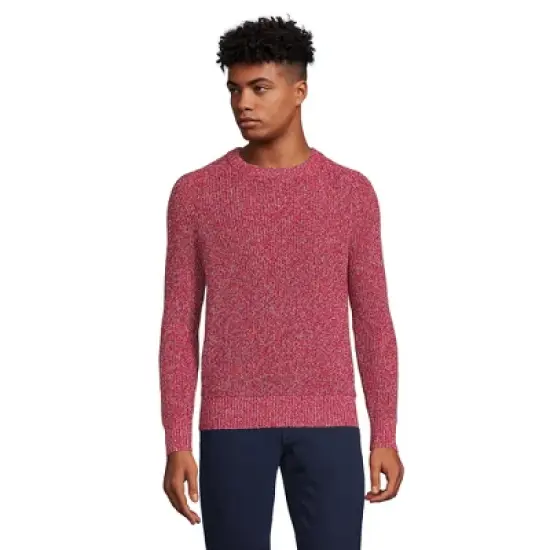 Lands' End Men's Drifter Cotton Crewneck Sweater image {2}