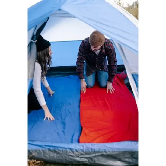 Stansport Rectangular Fleece Sleeping Bag Red image {6}