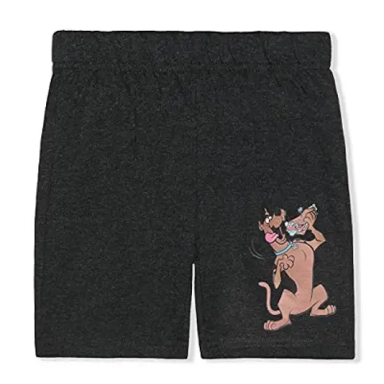 Warner Bros Boy's 2-Pack Feed Me! Scooby-Doo Tie Dye Graphic Tee and Casual Shorts Set for Toddler image {1}