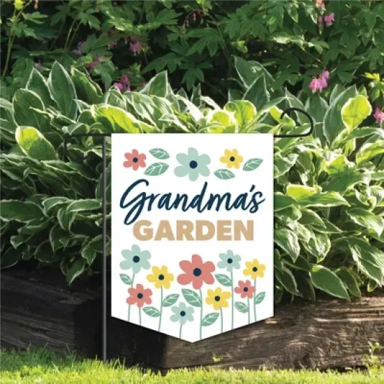 Big Dot of Happiness Grandma, Happy Mother's Day - Outdoor Home Decorations - Double-Sided We Love Grandmother Garden Flag - 12 x 15.25 inches image {6}