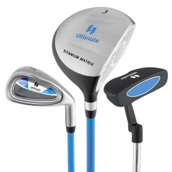 Ultimate Junior Golf Club Set for Children Includes 165CC #3 Fairway Wood & #7 Iron Blue/Pink image {11}