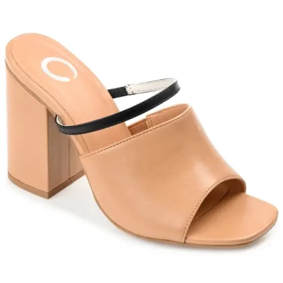 Journee Collection Womens Heiddy Tru Comfort Foam Open Square Toe Block Heel Sandals image {12}