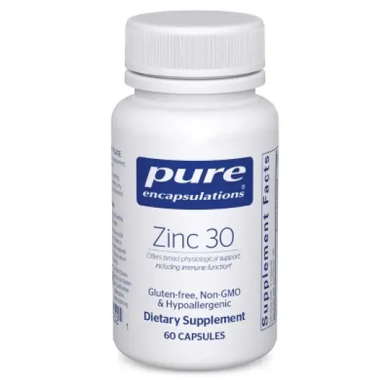 Pure Encapsulations Zinc 30 mg - Immune System Support, Growth and Development, Wound Healing, Prostate, and Reproductive Health image {11}