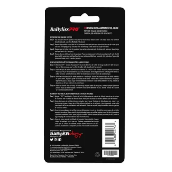 BaBylissPRO ROSEFX Electronic Razor Replacement Head image {2}