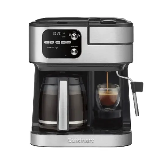 Cuisinart Coffee Center 12 Cup 4-in-1 Combination Espresso and Coffeemaker Stainless Steel image {10}