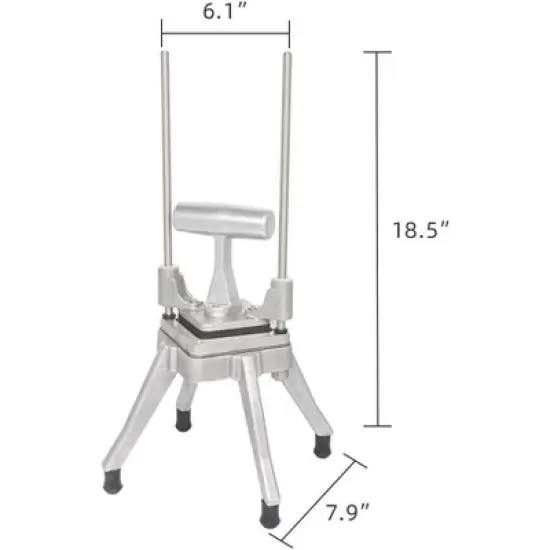 ROVSUN Commercial Vegetable Chopper French Fry Cutter with 1/2", 3/8", 1/4" & 8-Wedge Blades for Restaurant, Home & Kitchen image {7}