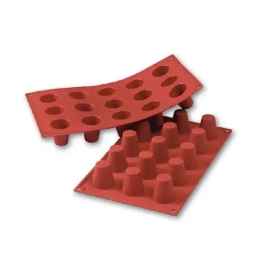 Silikomart Silicone Bakeware: Dariole (Baba) 1 Oz, 1.38" Dia x 1.5" High, 15 Cavities image {3}