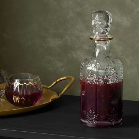 33.82oz Glass Skull Beverage Carafe - Threshold&trade; image {1}