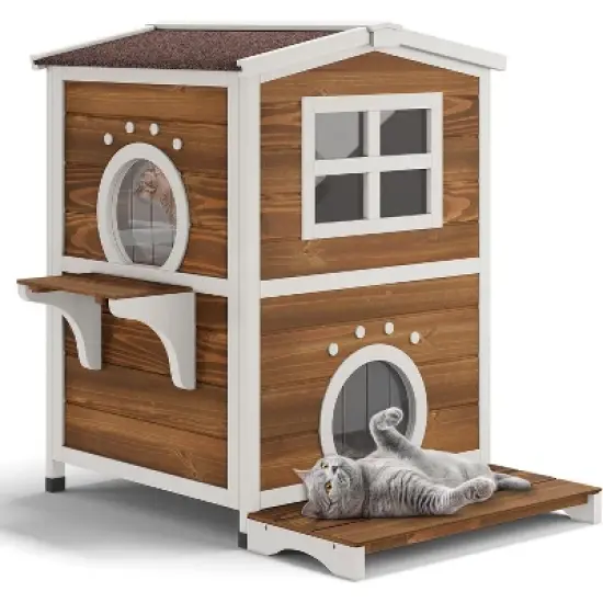 QuestaPack Outdoor Cat House Insulated, with All-Round Foam image {5}