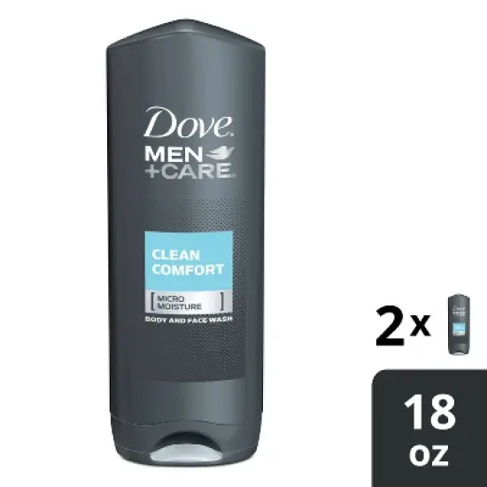 Dove Men+Care Clean Comfort Body and Face Wash image {9}
