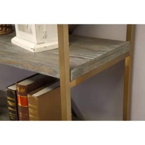 71.5" Huntington Bookcase Weathered Gray - Treasure Trove Accents image {5}