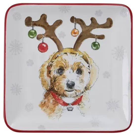 Park Designs Holiday Paws Salad Plate Set of 4 image {2}