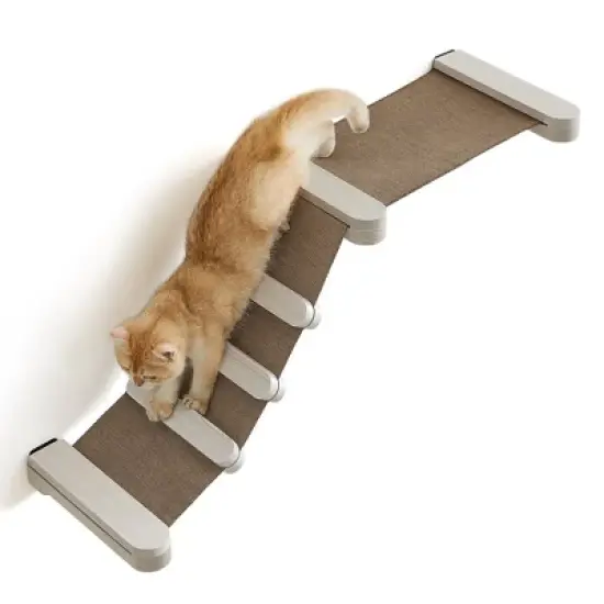 Feandrea Clickat Collection - No.002 Cat Climbing Hammock, Wall-Mounted Cat Bed with Stairs, Cat Wall Perch image {5}