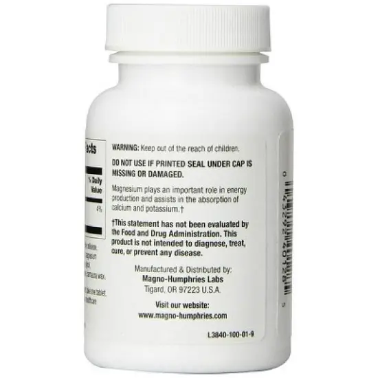 Optimum Magnesium Gluconate Tablet 250mg-100 ct image {3}