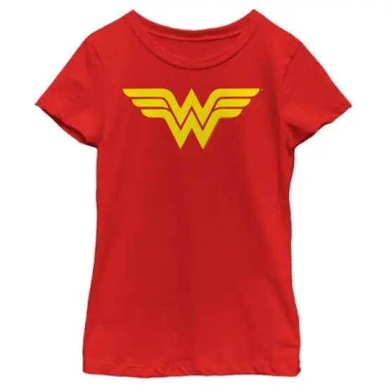 Girl's Wonder Woman Classic Logo T-Shirt image {4}