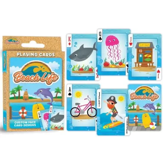 MasterPieces Beach Life Playing Cards - 54 Card Deck for Adults image {3}