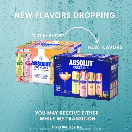 Absolut Variety Pack- 8pk/355ml Cans image {6}