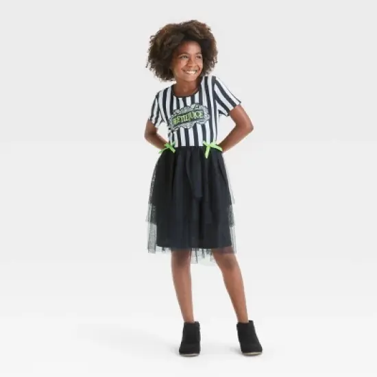 Girls' Beetlejuice Tutu Dress - Black image {3}